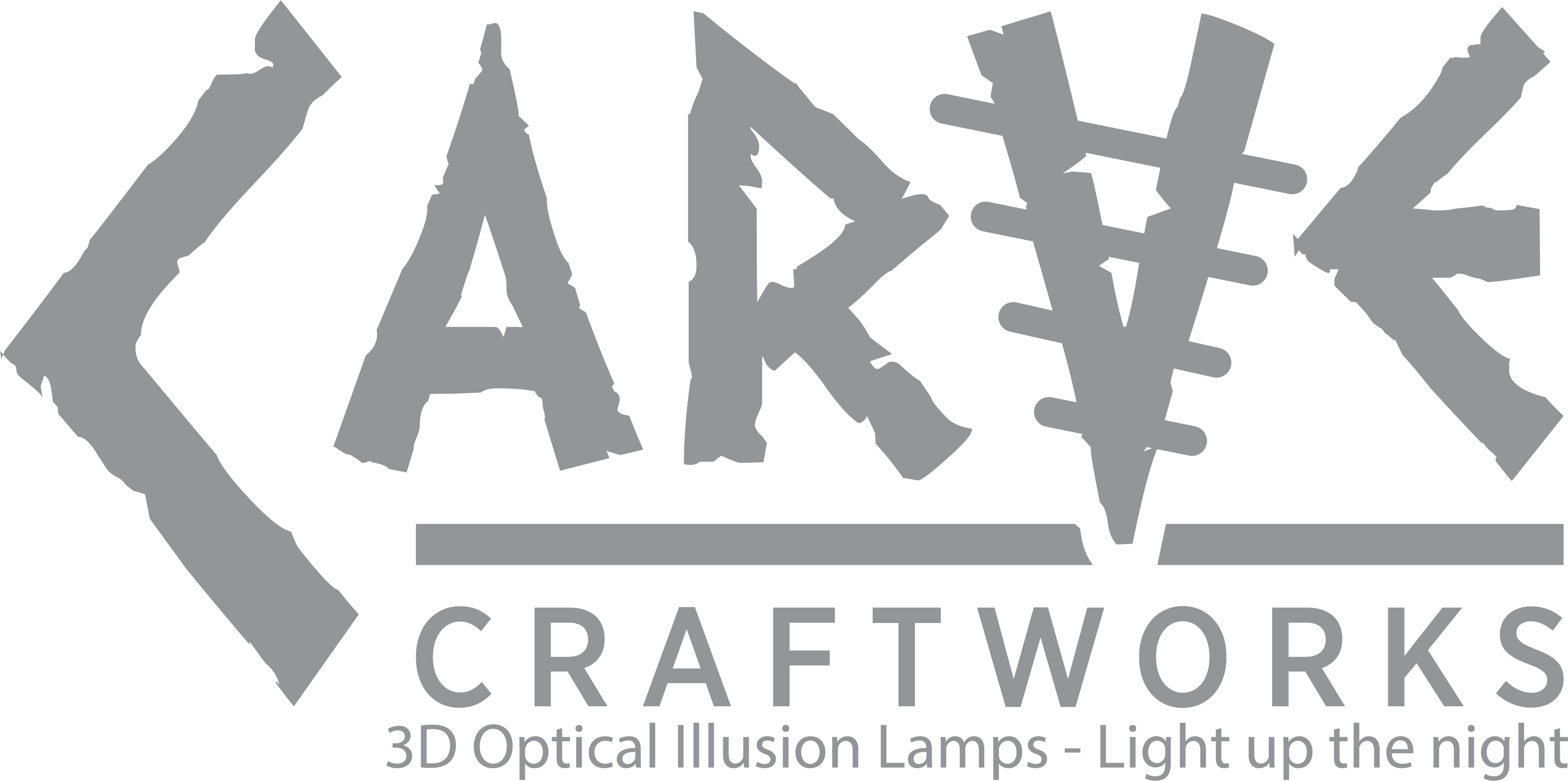 Sports Car 1 - 3D Optical Illusion Lamp – Carve Craftworks, LLC