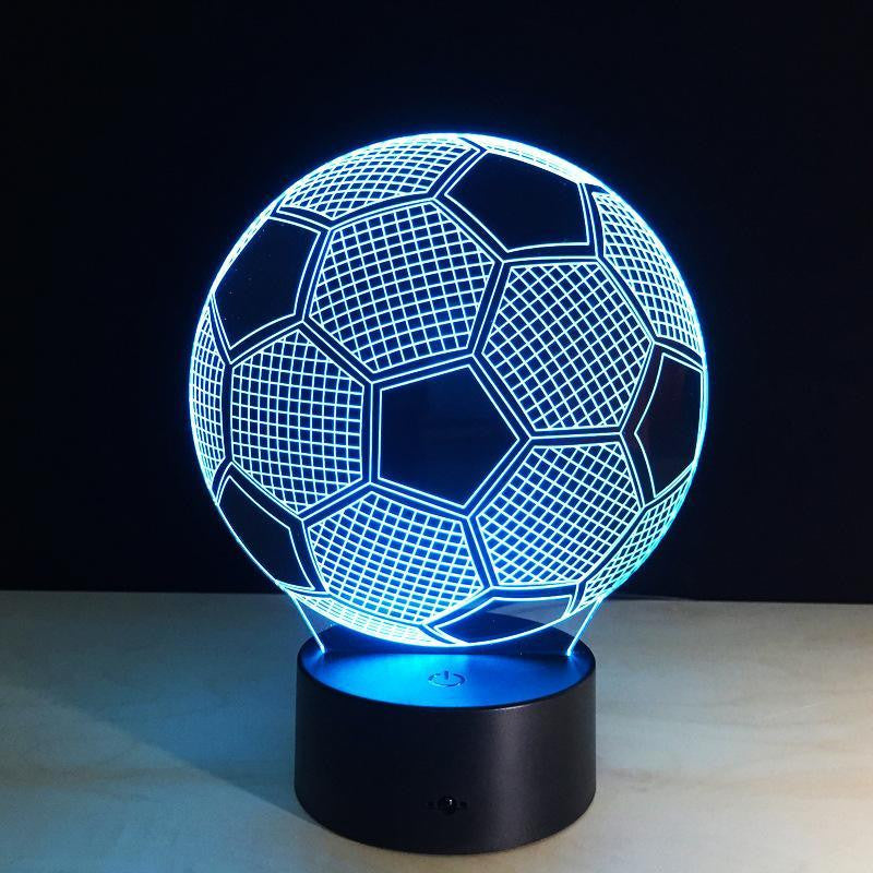 Soccer Ball 3D Optical Lamp Night Light Carve Craftworks LLC